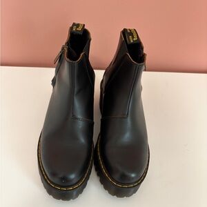 Dr. Martens Black Leather Ankle Boots